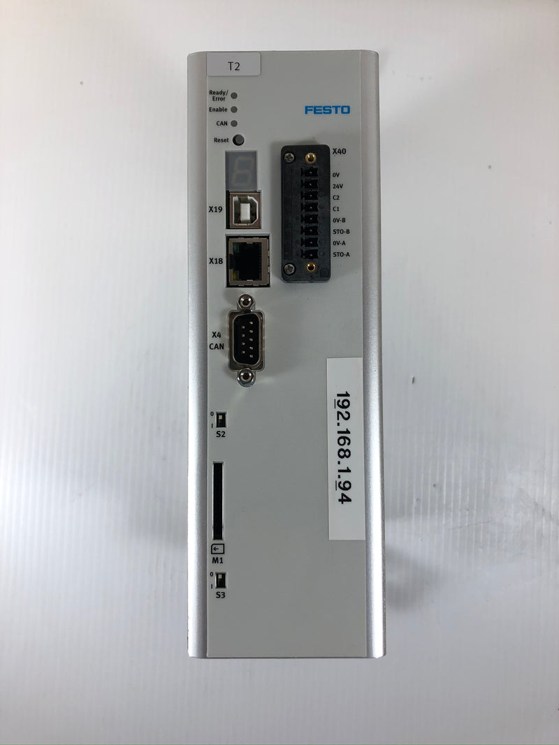 Festo CMMP-AS-C5-3A-M0 Control Module Rev 05 Series H4