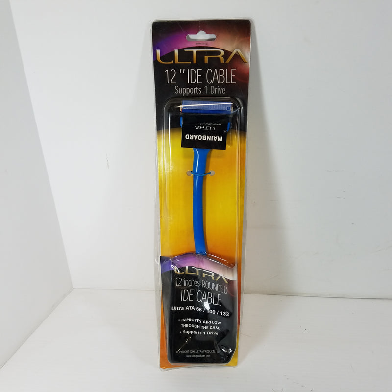Ultra 12" Rounded IDE Cable Ultra ATA 66 /100 / 133 ULT33084