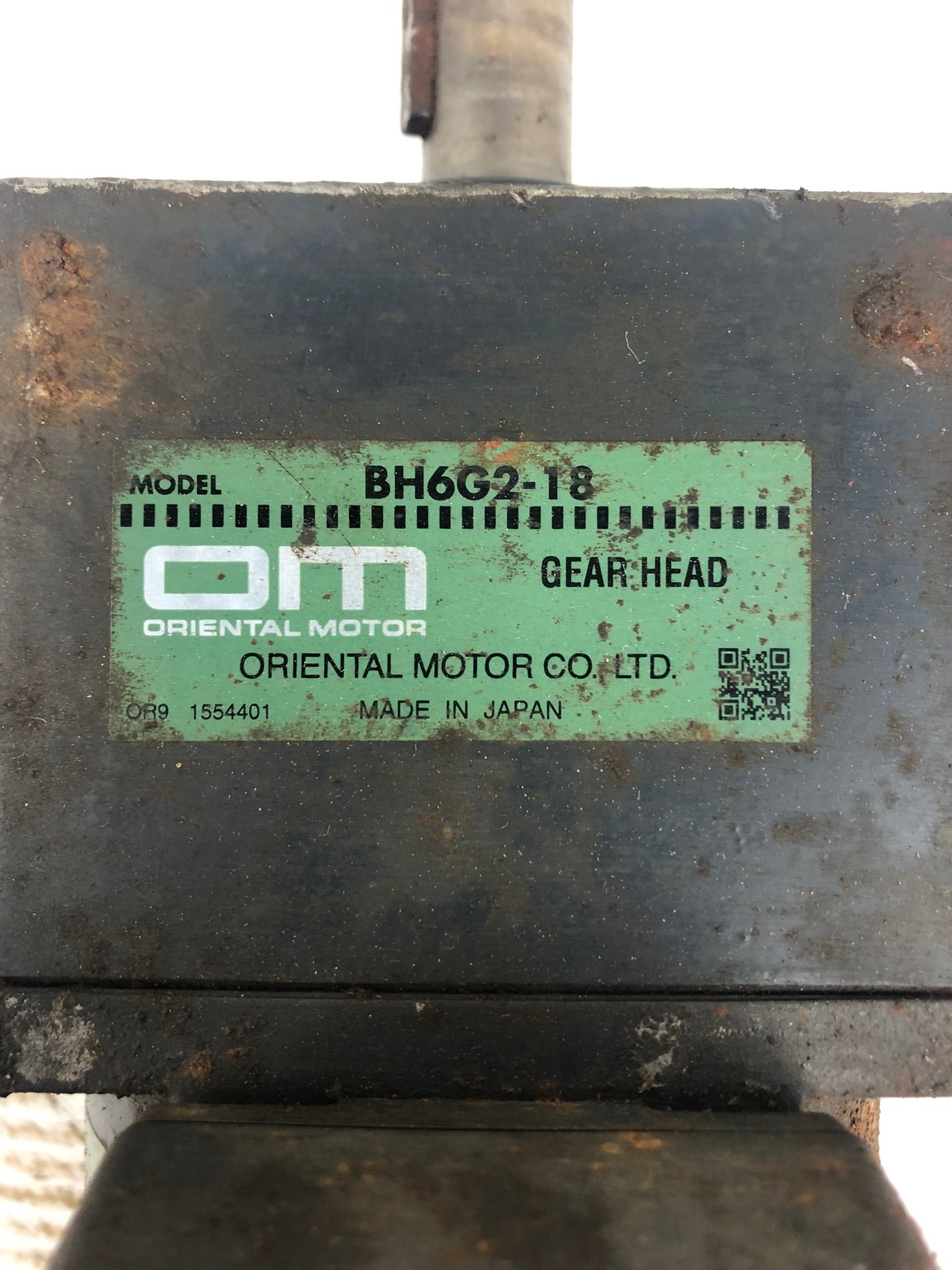 Oriental Motor BHI62ST-G2 Induction Motor with Gear Head BH6G2-18