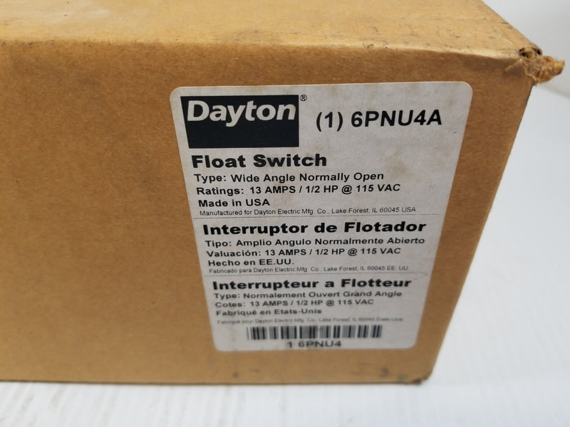 Dayton 6PNU4A Float Switch