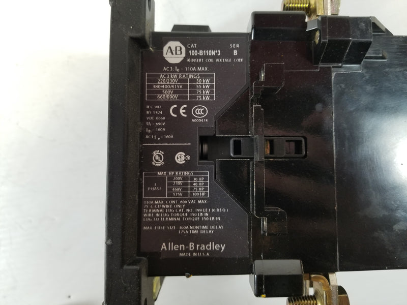 Allen-Bradley 100-B110N*3 Electrical Contactor