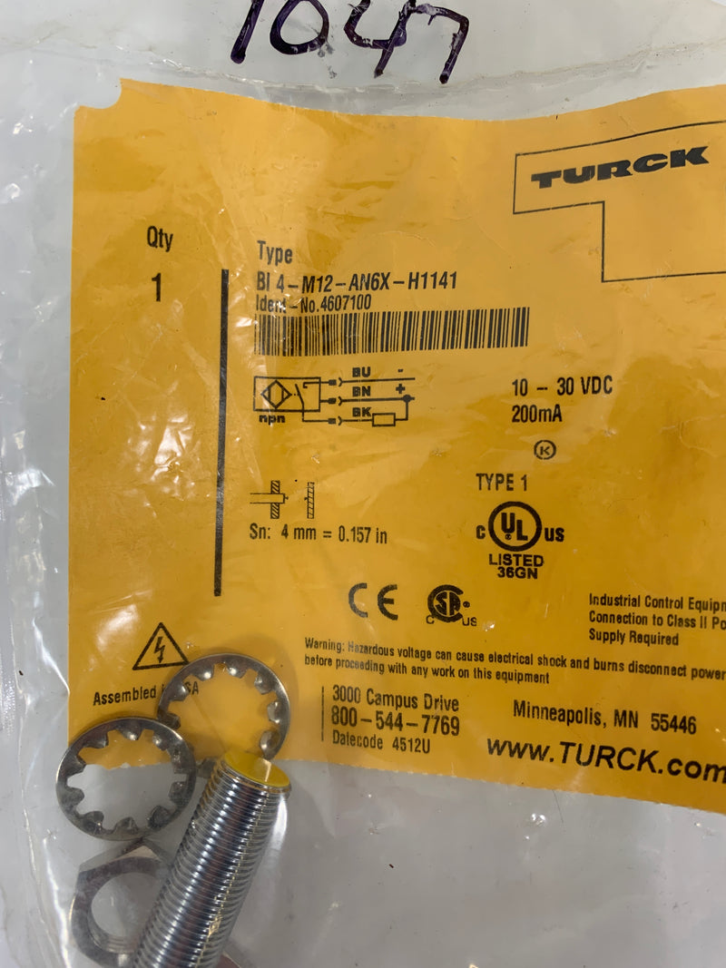 Turck Bl 4-M12-AN6X-H1141 Proximity Switch