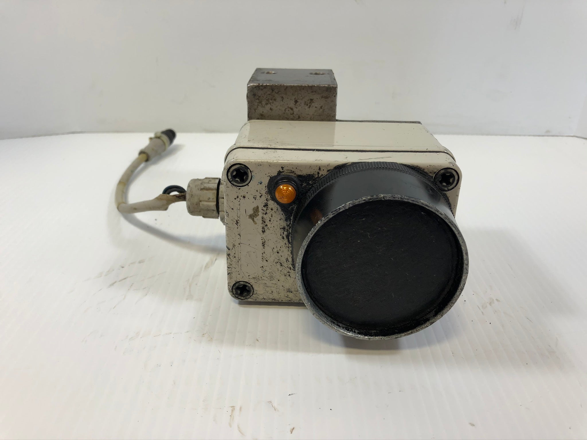 Push Button Safety Switch Black Blank with Amber Indicator Light