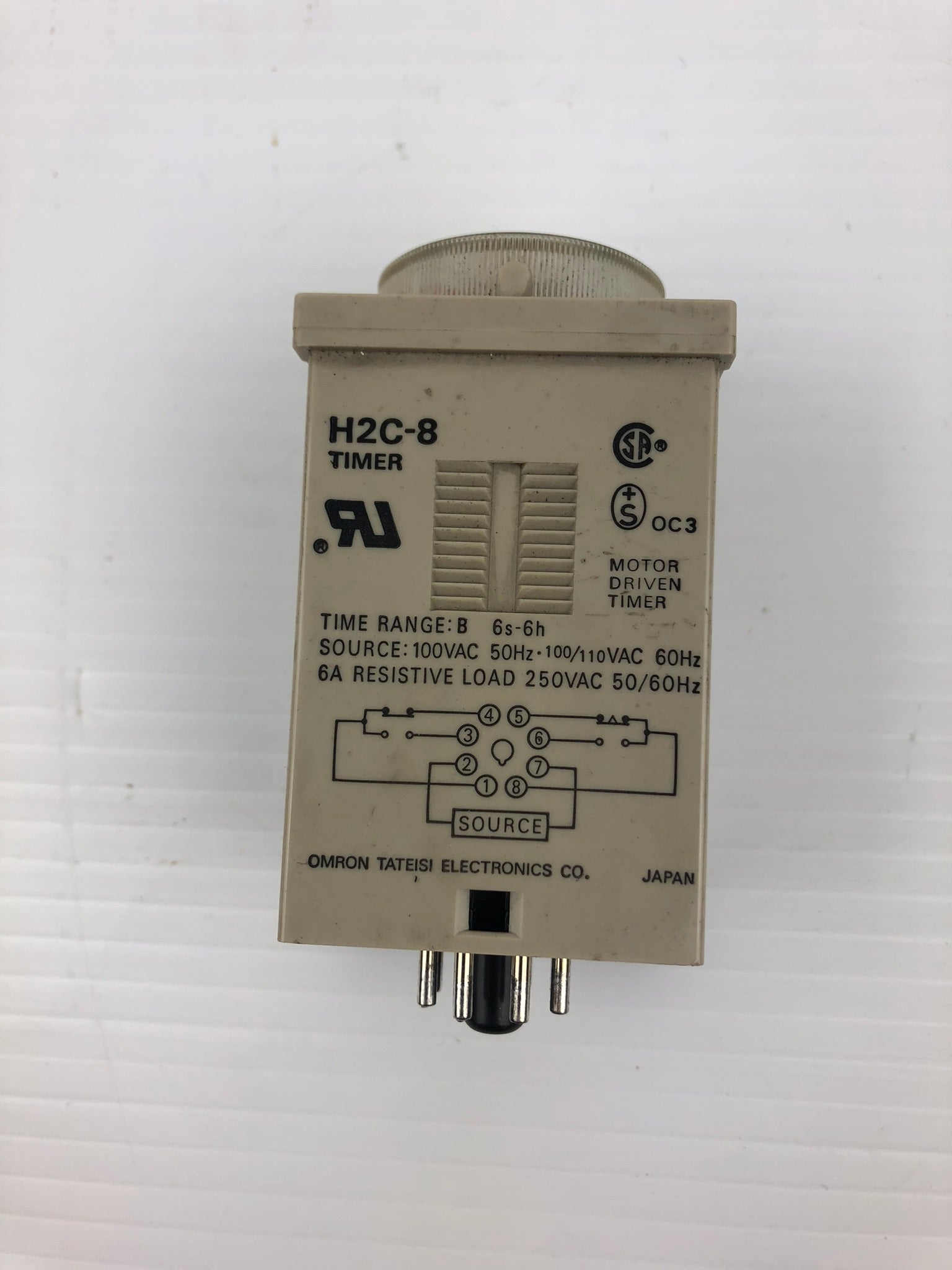 Omron H2C-8 Timer 6s-6h 100VAC