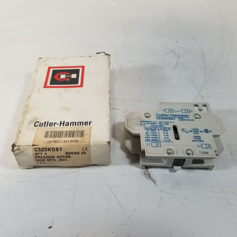 Cutler-Hammer C320KGS1 Auxliary Contact