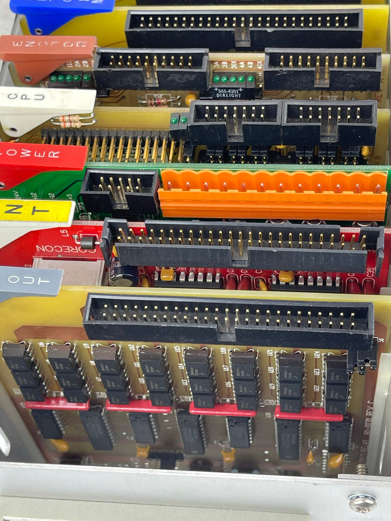 Micro-Aide 80-MBB Circuit Board PLC Slot Rack Corecon 8 Boards