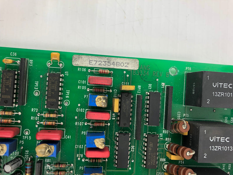 Spang E72354802 Rev. B 83334 Circuit Control Board PCB