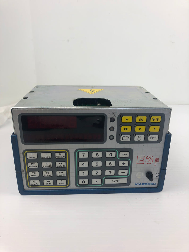 Marposs E3 81696CA1KA Digital Gauging Gauge Measuring System Display S/N 9KB6109