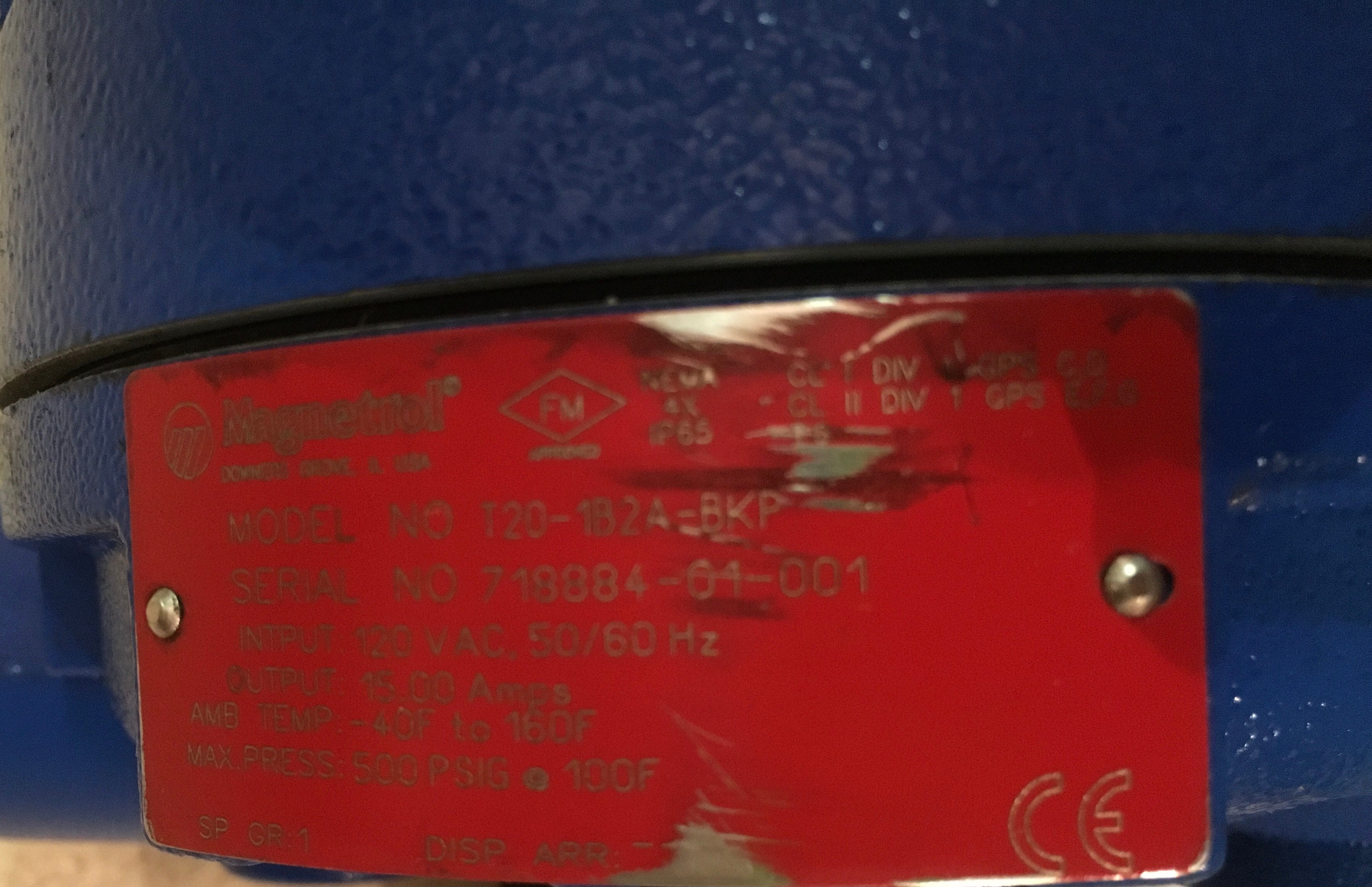 Magnetrol Liquid Level Switch T20-1B2A-BKP