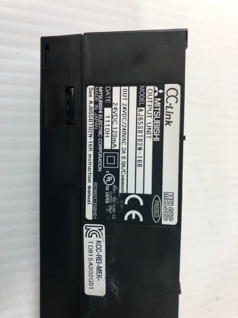 Mitsubishi Melsec AJ65SBTB2N-16R CC-Link Output Unit 24VDC