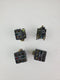 Telemecanique ZBE-101 Blue Indicator Button With Manuel Mounting (Lot of 4)