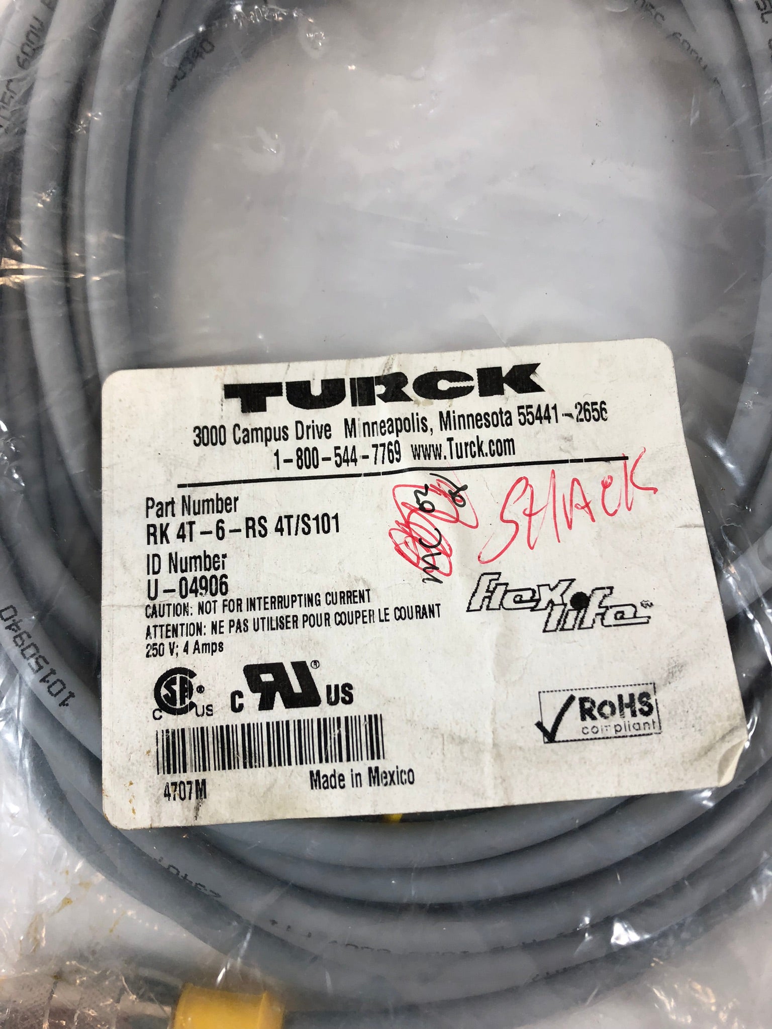 Turck RK 4T-6-RS 4T/S101 U-04906 Cable