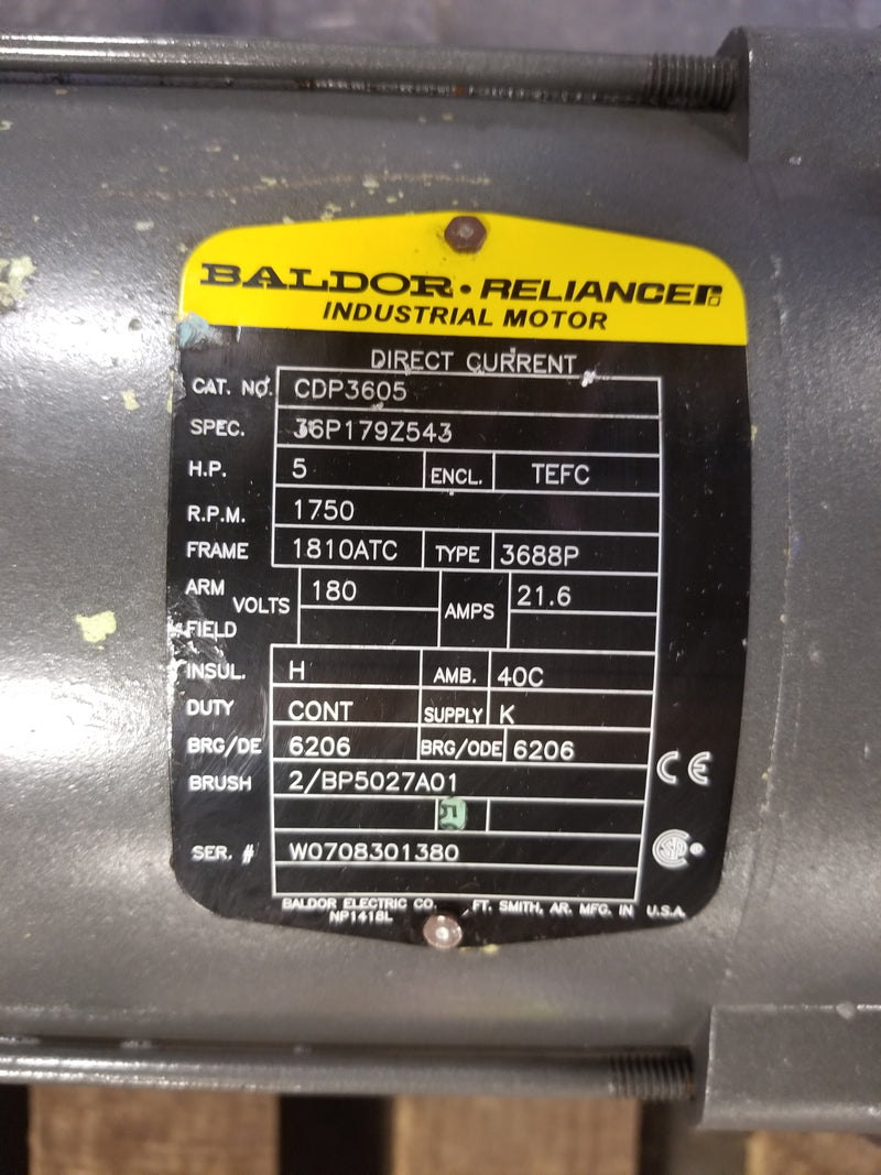 Baldor CDP3605 5HP DC Electric Motor