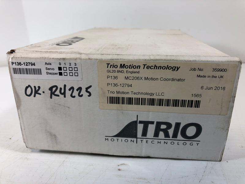 Trio Motion Technology MC206X Motion Coordinator P136-12794