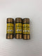 BUSS LPJ-8 SPDual Element Time Delay Fuse 600VAC Class J Type D (Lot of 3)