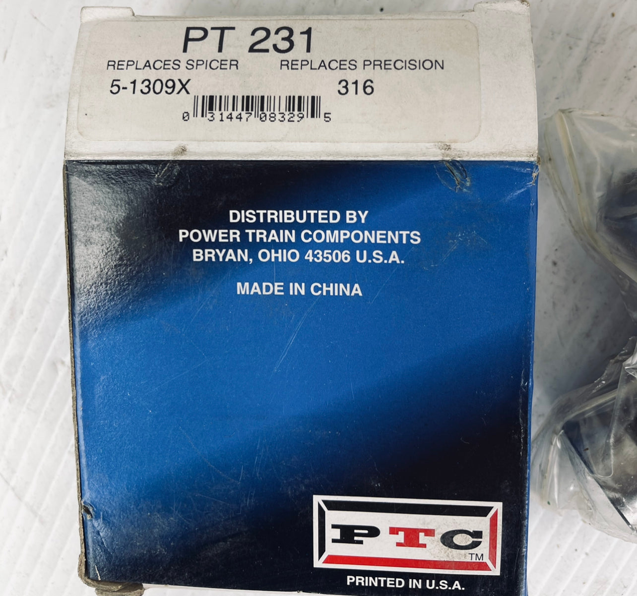 PTC Universal Joint Kit PT 231 Replaces Spicer 5-1309X Replaces Precision 316