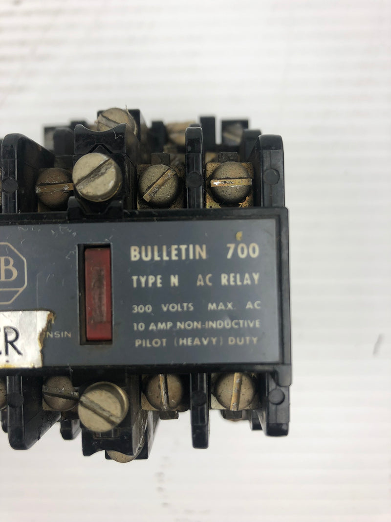 Allen-Bradley 700-N800A1 AC Relay Series C Bulletin 700 Type N