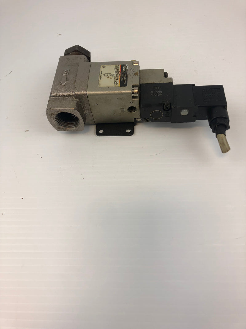 SMC VO307-1DZ Solenoid Valve with Process Valve 100VAC 50/60 Hz