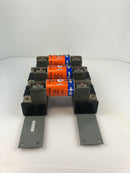 AMP AJT300 3 Fuses with Allen Bradley Fuse Holders 4012056915 & 4012056903