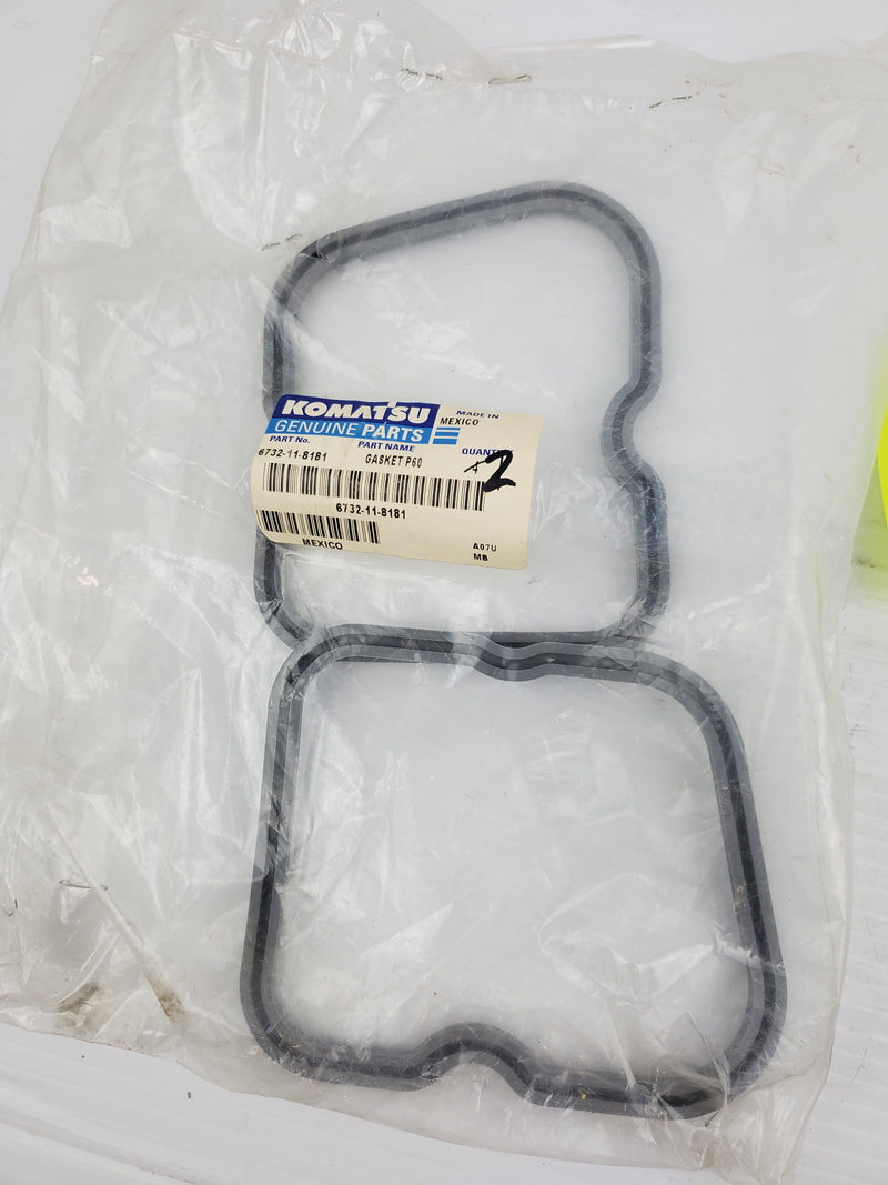 Komatsu Genuine Parts 6732-11-8181 Gasket Valve Cover ( Lot of 2 )