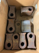 Jeffrey Hammer Mill Hammers 326882 3" I.D. 12-1/2" L x 6-1/2" W x 9" H Lot of 8