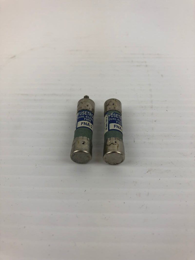 Bussmann FNA-2 Time-Delay Pin-Indicating Fuses 100A 250VAC - Lot of 2