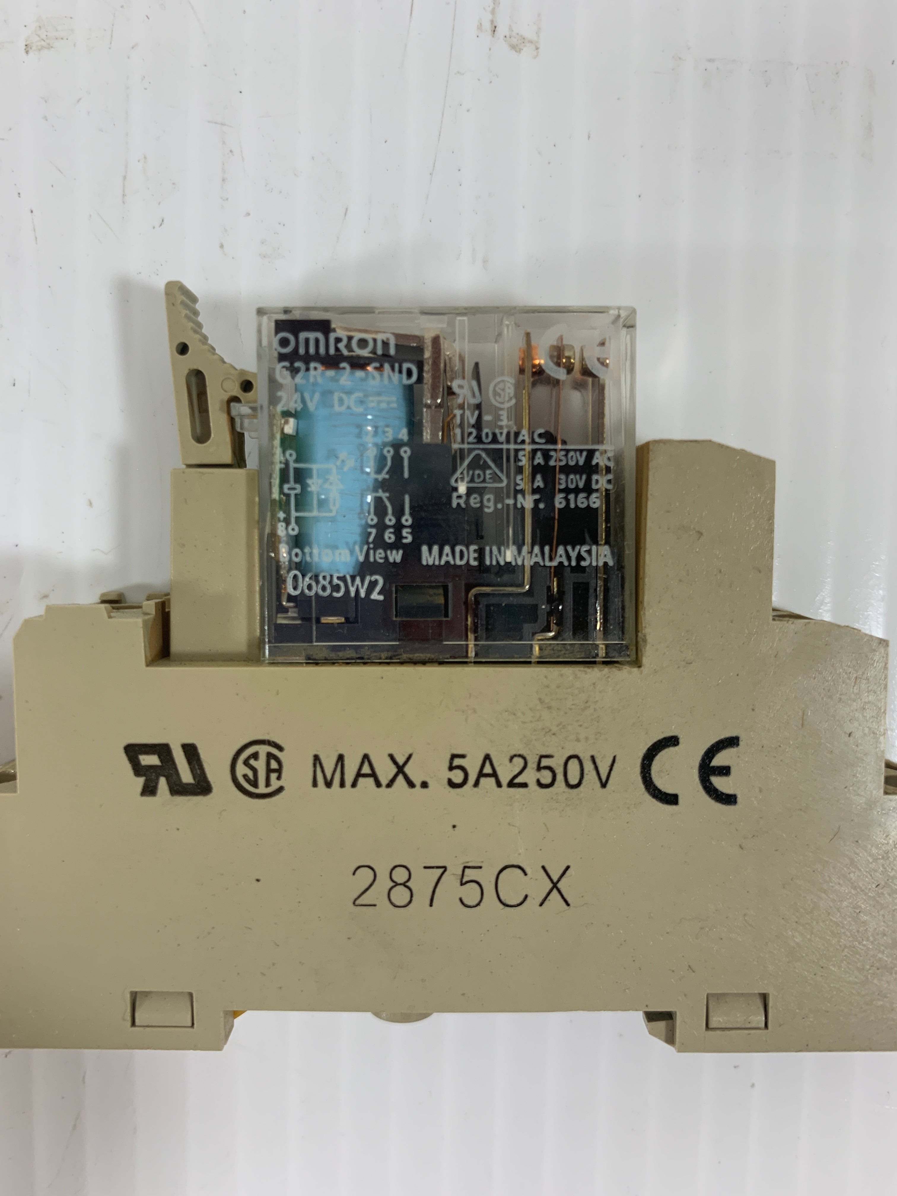 Omron Coil Relay G2R-2-SND 24 VDC Lot of 3