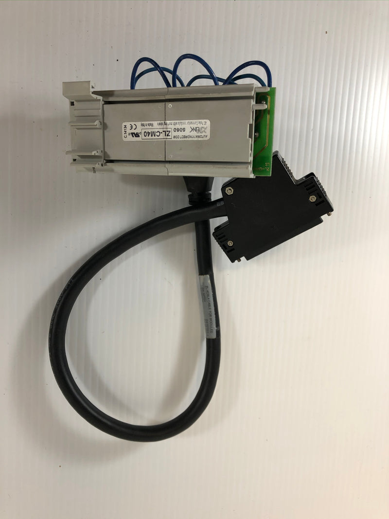 Automation Direct ZL-CM40 ZipLink 40 Pole Connector Module with ZL-4CBL4 Cable