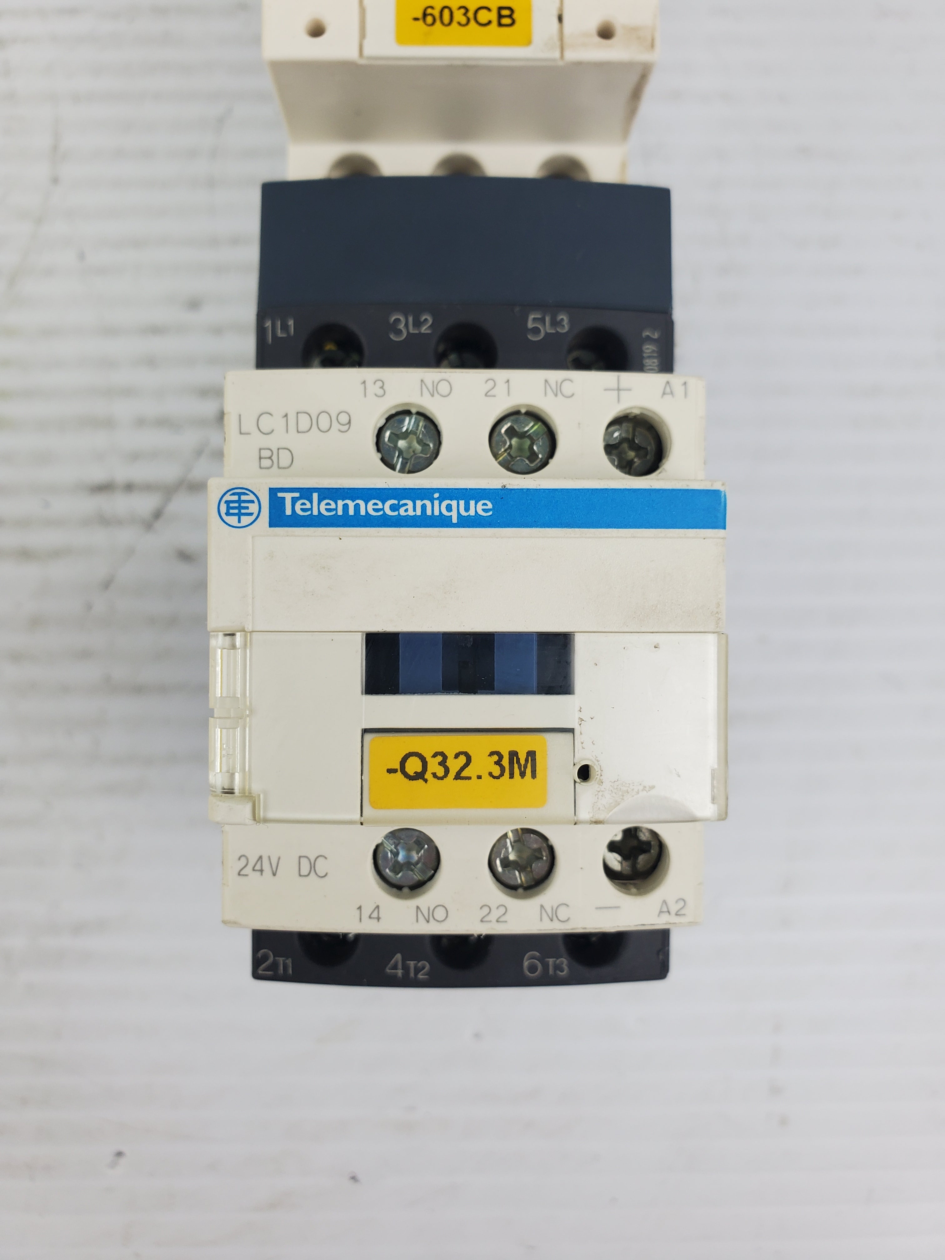 Telemecanique GV2-P10/4-6.3A Motor Circuit Breaker with LC1D09 Contactor