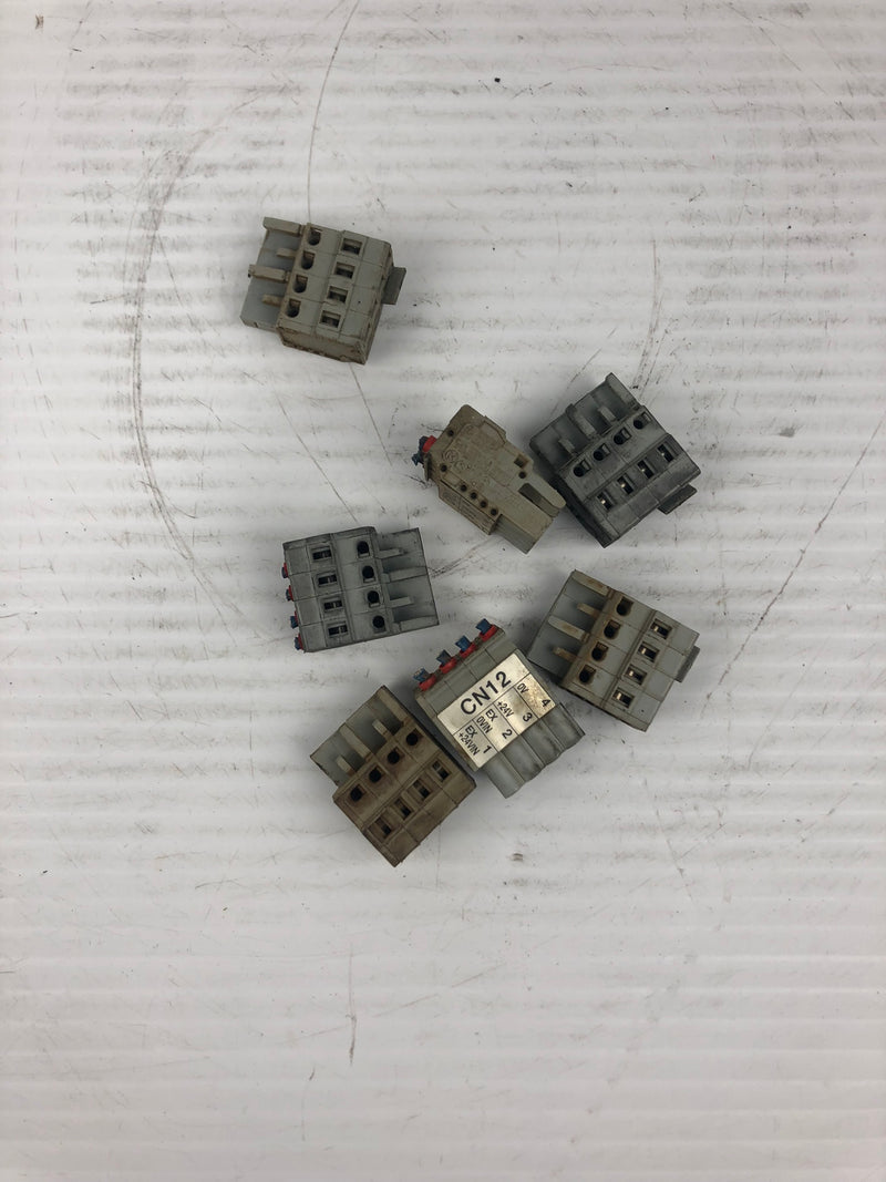 Wago AWG 26-14 4 Slot Terminal Blocks 300V 15A - Lot of 7