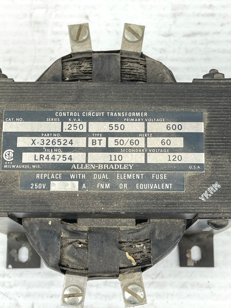 Allen-Bradley X-326524 Control Circuit Transformer