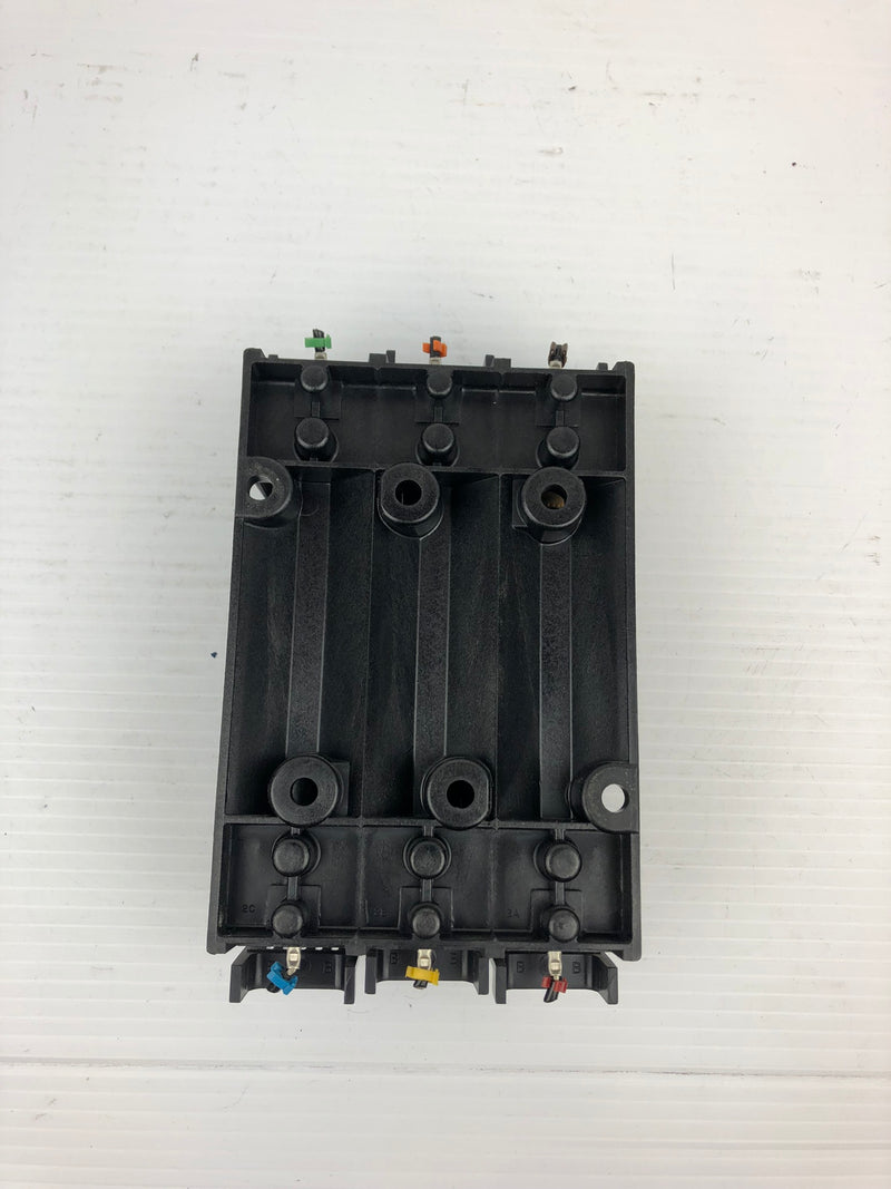 Bussman Sami-2N Fuse Holder with Fuses R60030-3SR 3-Pole 600V 30A KTS-R-6