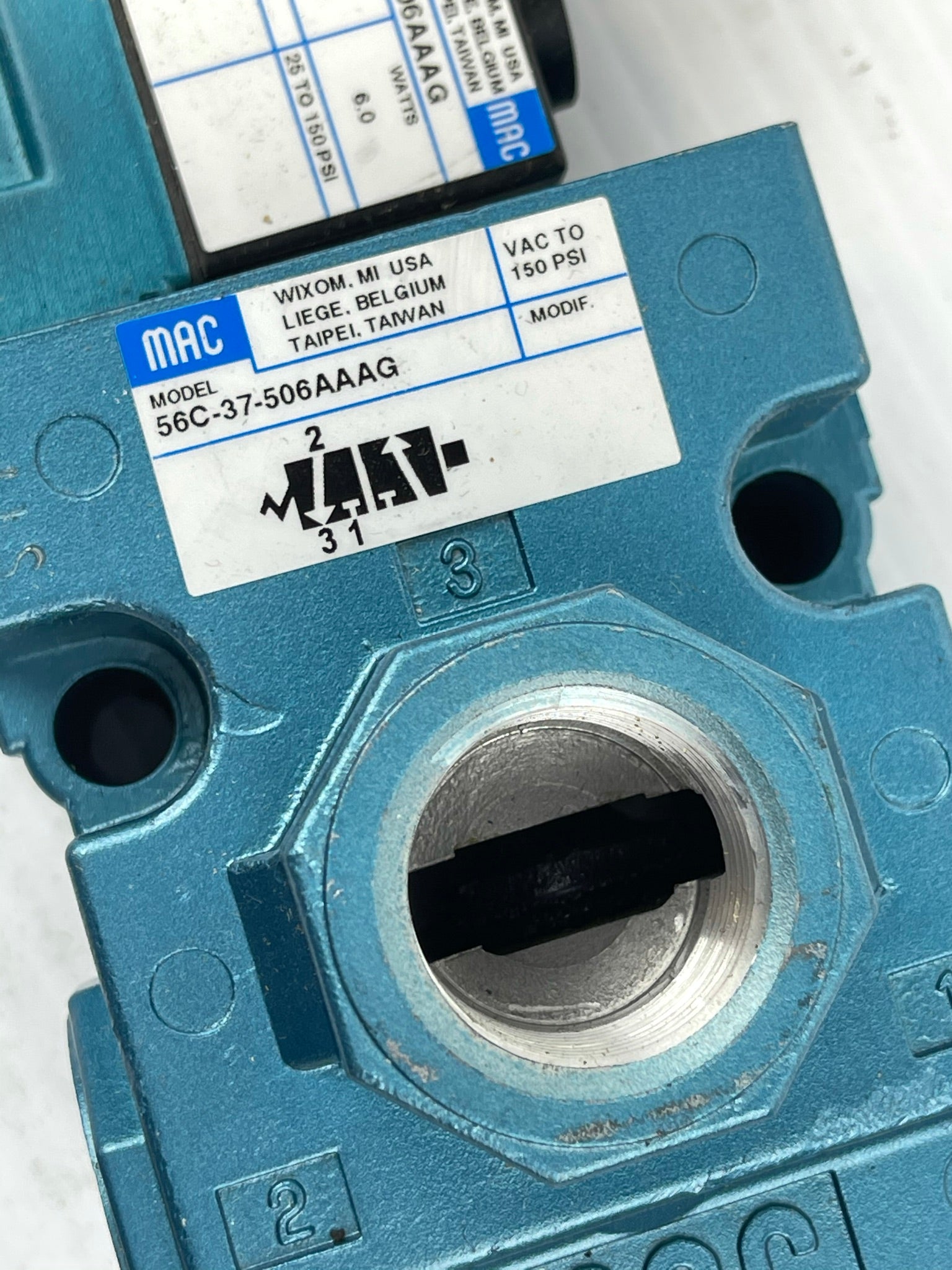 MAC 56C-37-506AAAG 130B-506AAAG Solenoid Pneumatic Valve