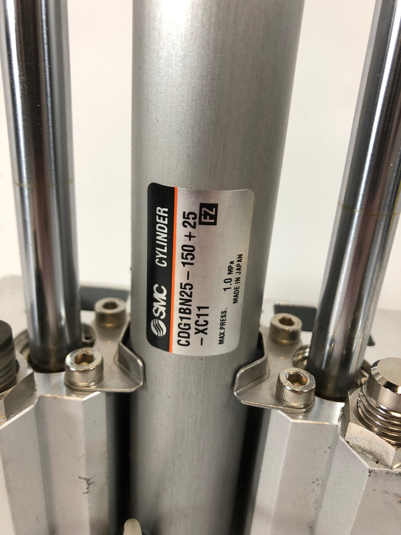SMC CDG1BN25-150+25-XC11 Pneumatic Air Cylinder Double Stroke