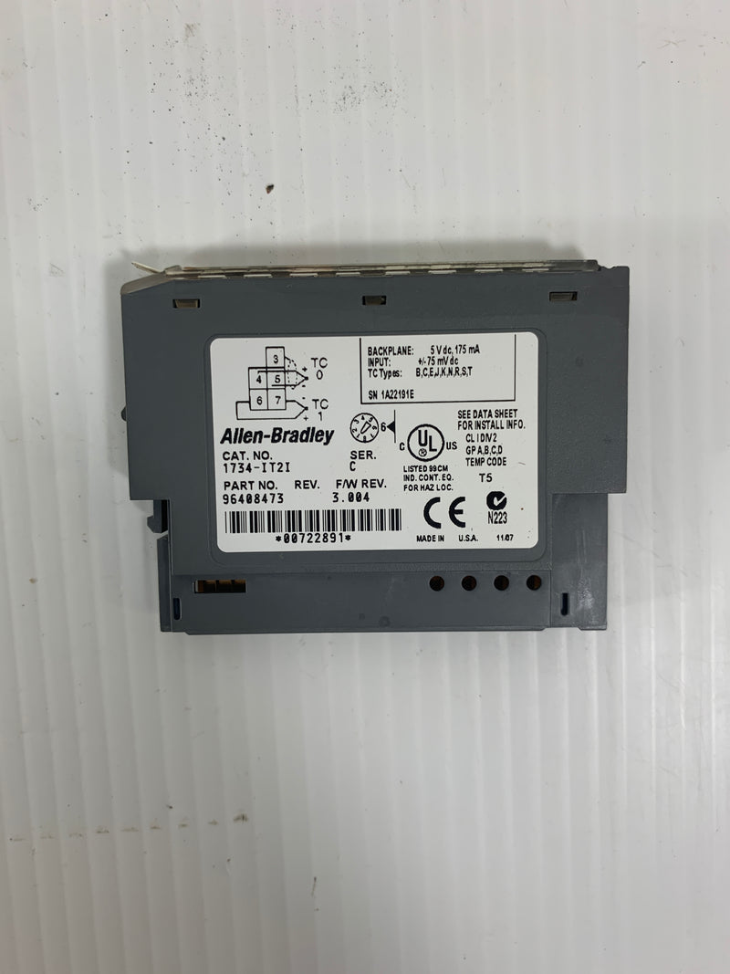 Allen Bradley Analog Output Module 1734-IT2I Series C