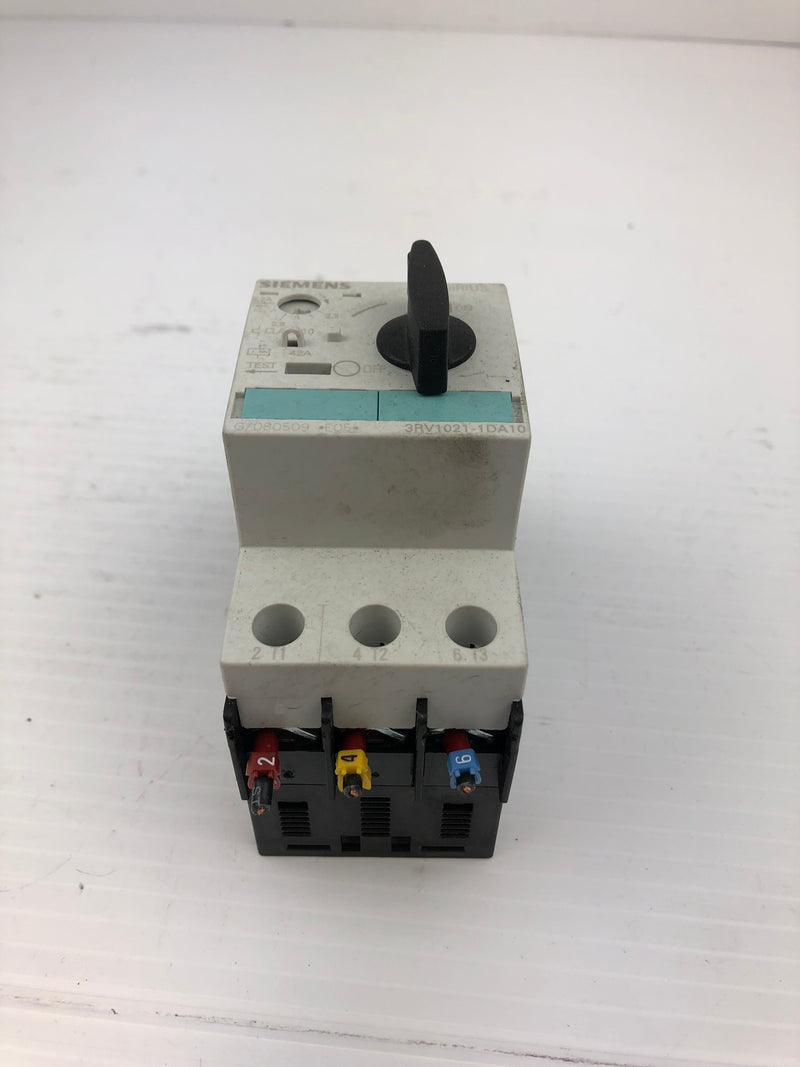 Siemens Sirius 3R 3RV1021-1DA10 Motor Starter Circuit Breaker