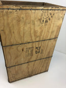 Wooden Military Ammo Crate Box - 17"x11-1/2"x8" ( Open on one end )