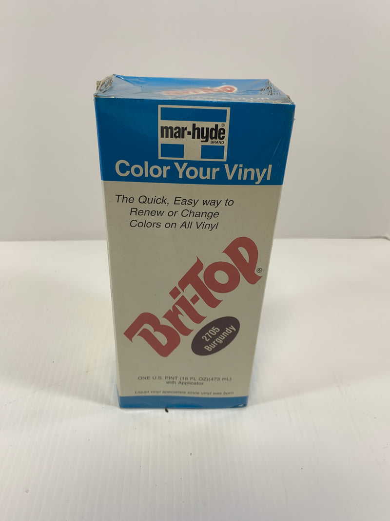 Mar-Hyde Bri-Top Vinyl Color 2705 Burgundy Collectible Vintage Box