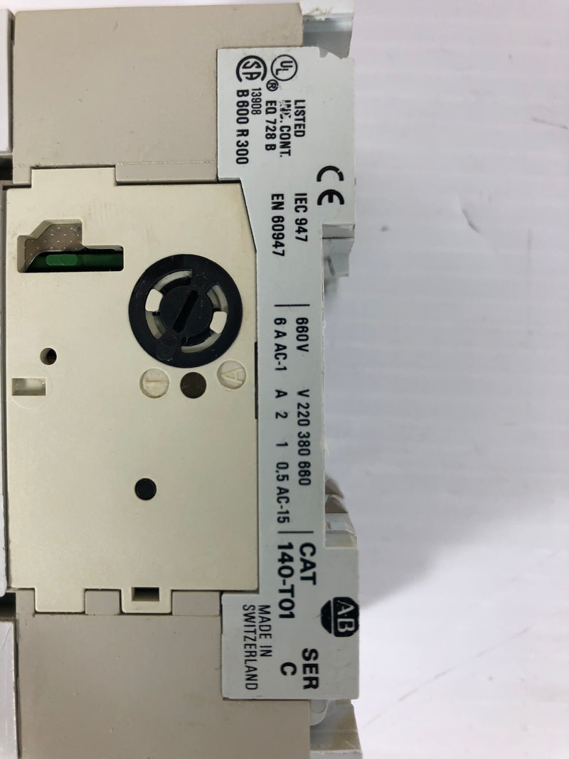 Allen-Bradley 140-MN-0250 Series C 140-T01 Manual Motor Starter