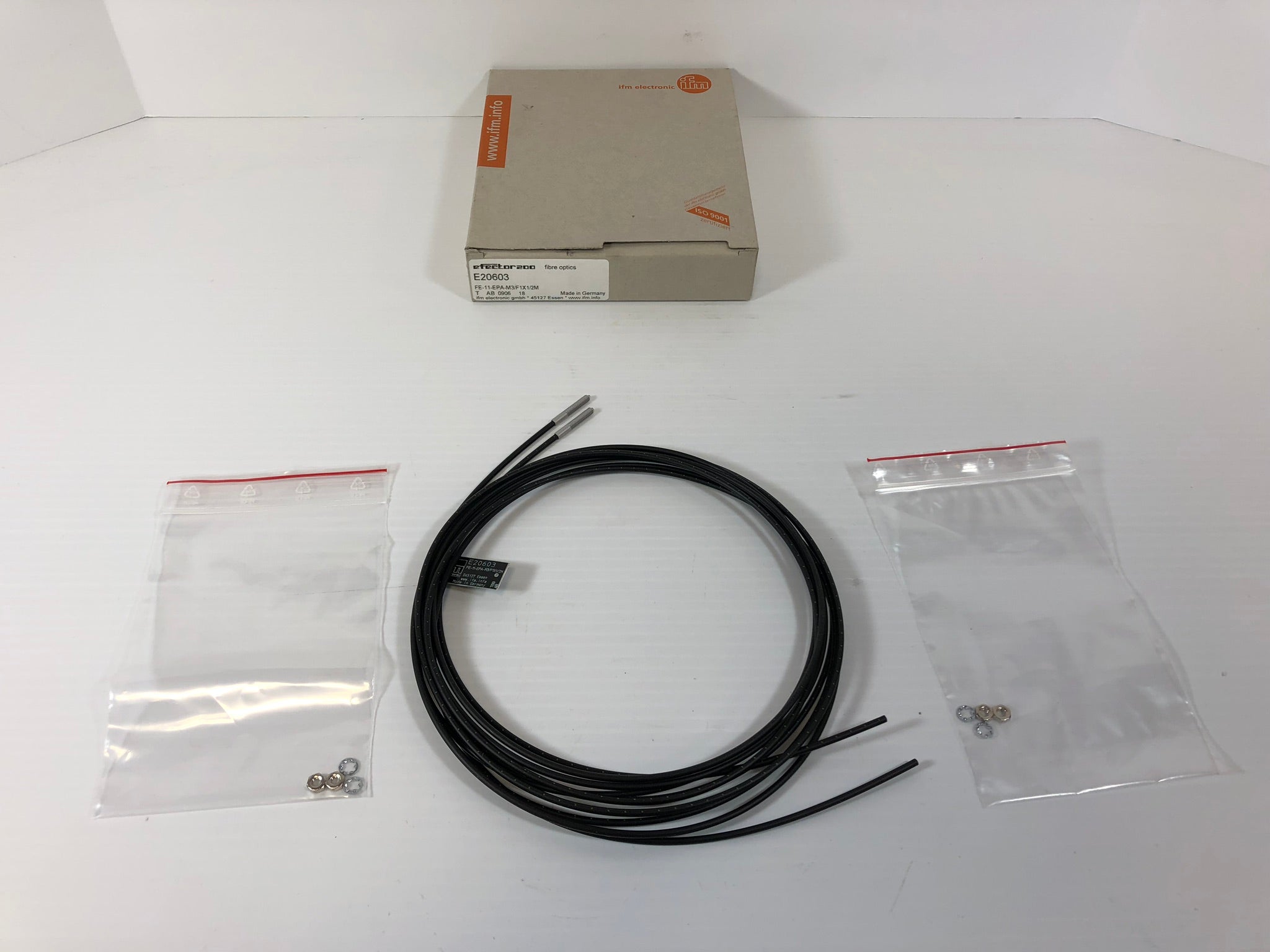 IFM Efector 200 Fiber Optics Cables E20603 FE-11-EPA-M3/F1X1/2M