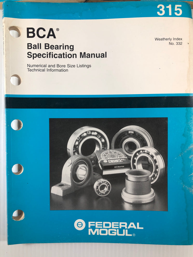 Federal Mogul BCA Specification Manual Lot of 3 Catalogs