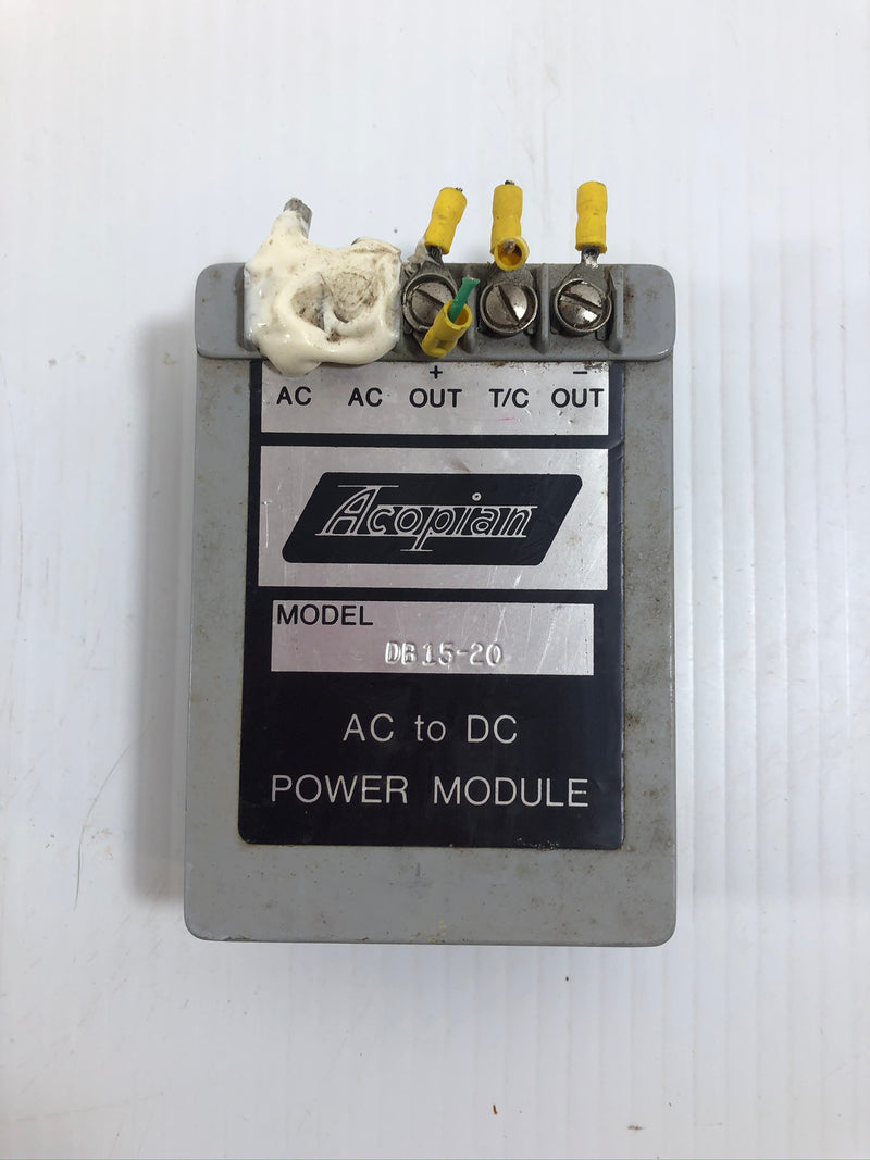 Acopian AC to DC Power Module DB15-20