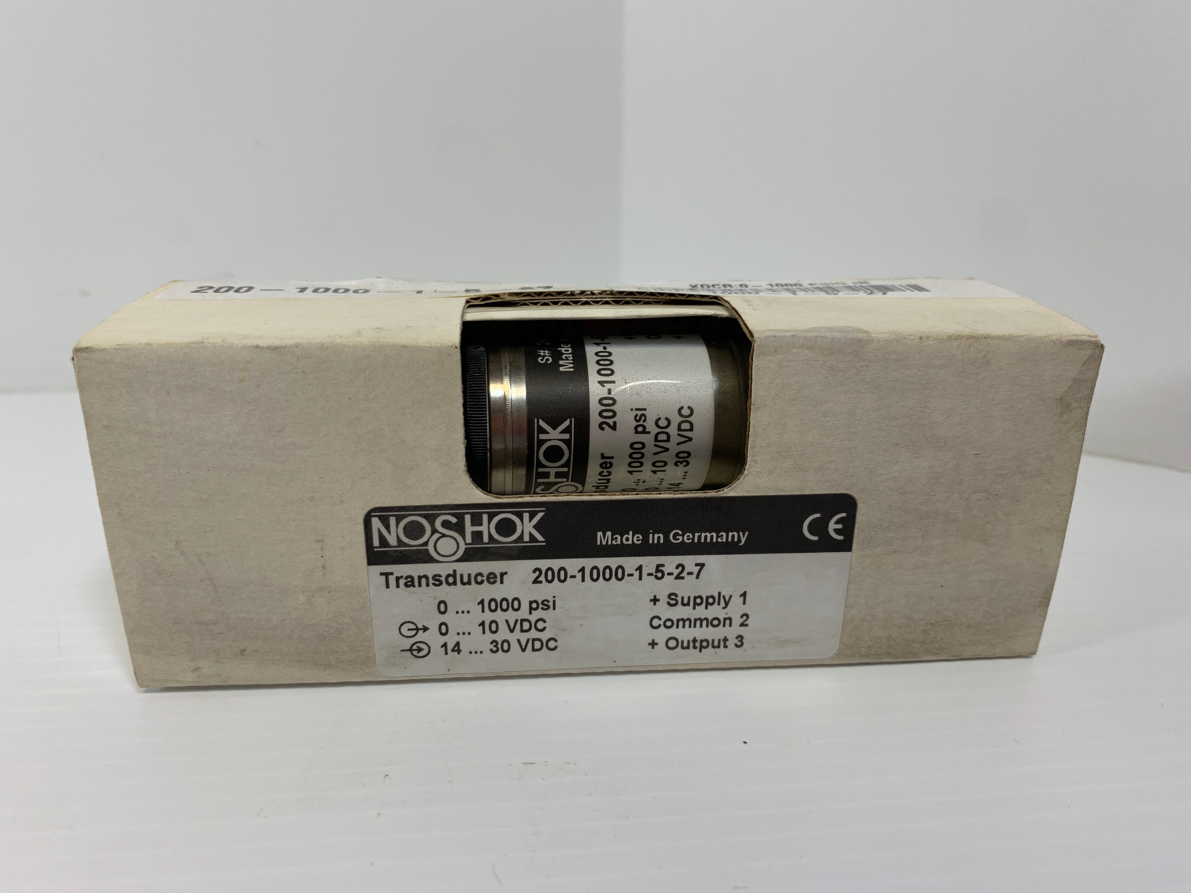 No Shok 200-1000-1-5-2-7 Transducer 0-1000 PSI