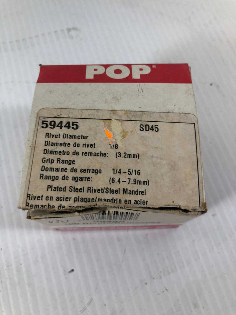 Pop Blind Rivets 59445 1/8 Box of 125