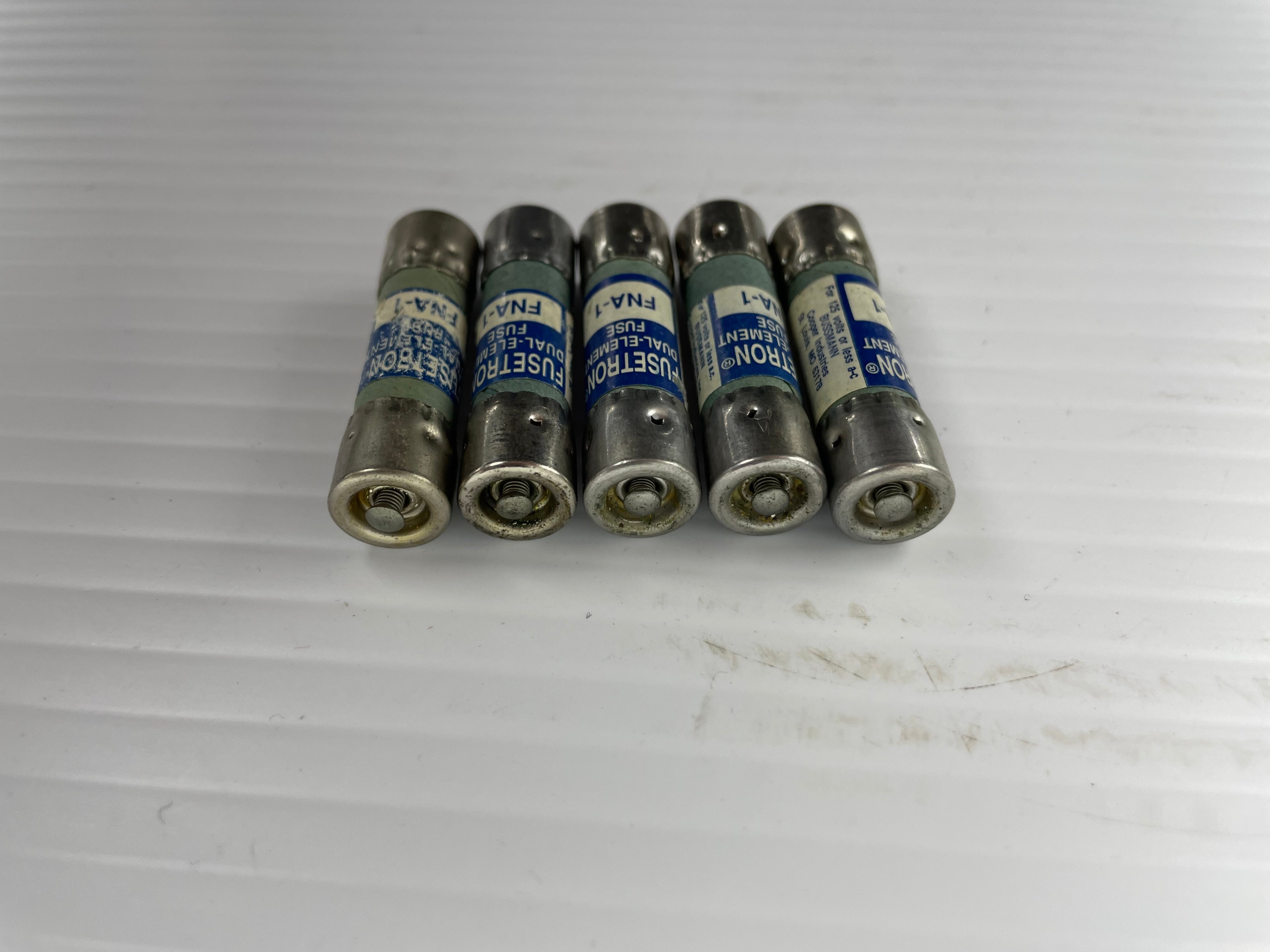 Fusetron FNA-1 Dual Element Fuses - Lot of 5