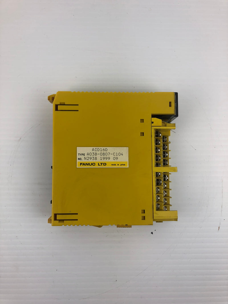 Fanuc A03B-0807-C104 Input Module Without Door AID16D