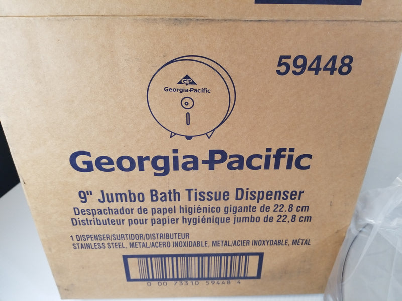 Georgia Pacific 59448 Jumbo Bath Tissue Dispenser 9" Stainless