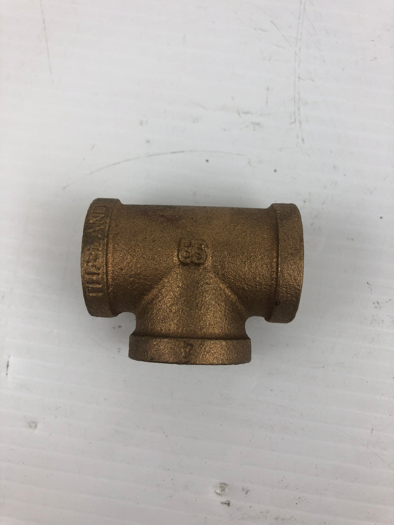 BS 3/4" Brass Screw Tee