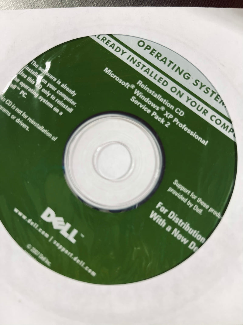 Dell Reinstallation CD Microsoft Windows XP Professional Service Pack 2