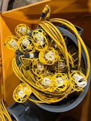 Ericson Industrial Safety String Lights Heavy Duty 5 Lamps Jobsite Lighting